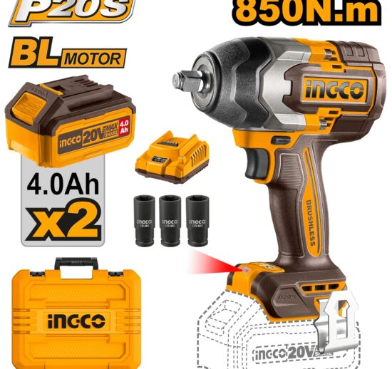CIWLI2085 Ingco 20V 850NM Lithium-ion Impact Wrench