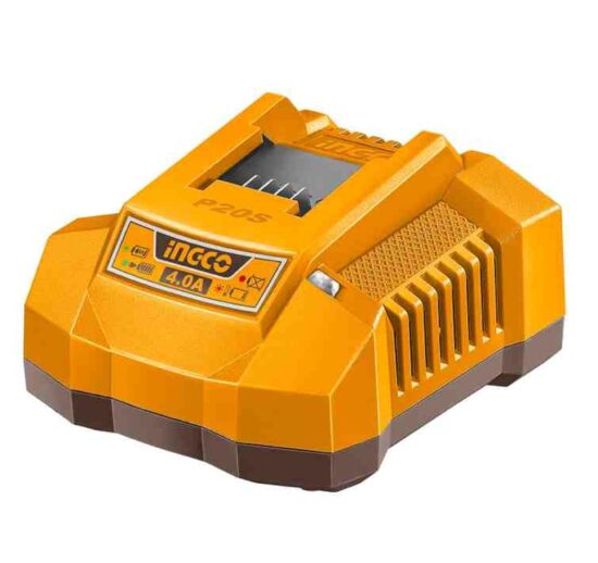 INGCO 20V Fast Intelligent Charger 4A, Serving Only Series 1.5Ah, 2.0Ah,3.0Ah, 4.0Ah and 5.0Ah Batteries, Compatible with All INGCO 20V Power Tools