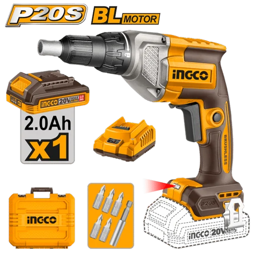 Ingco 20V Cordless Screw Driver 6.30Mm Cdsli204281