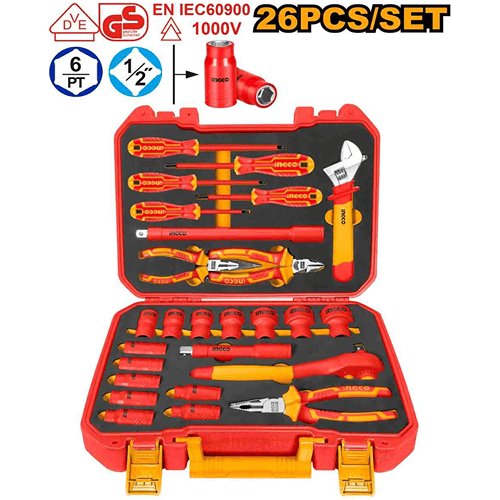 Ingco 26 Pieces Insulated Hand Tool Set Hkith2601