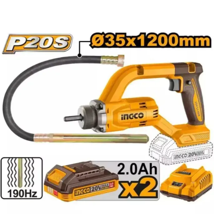 INGCO Cordless Concrete Vibrator CCVLI2025021